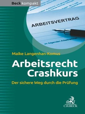 cover image of Crashkurs Arbeitsrecht